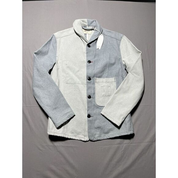 Other - Imperfects Jacket Mens Shepards Denim Button Up Patchwork Chore Coat Shacket XS
